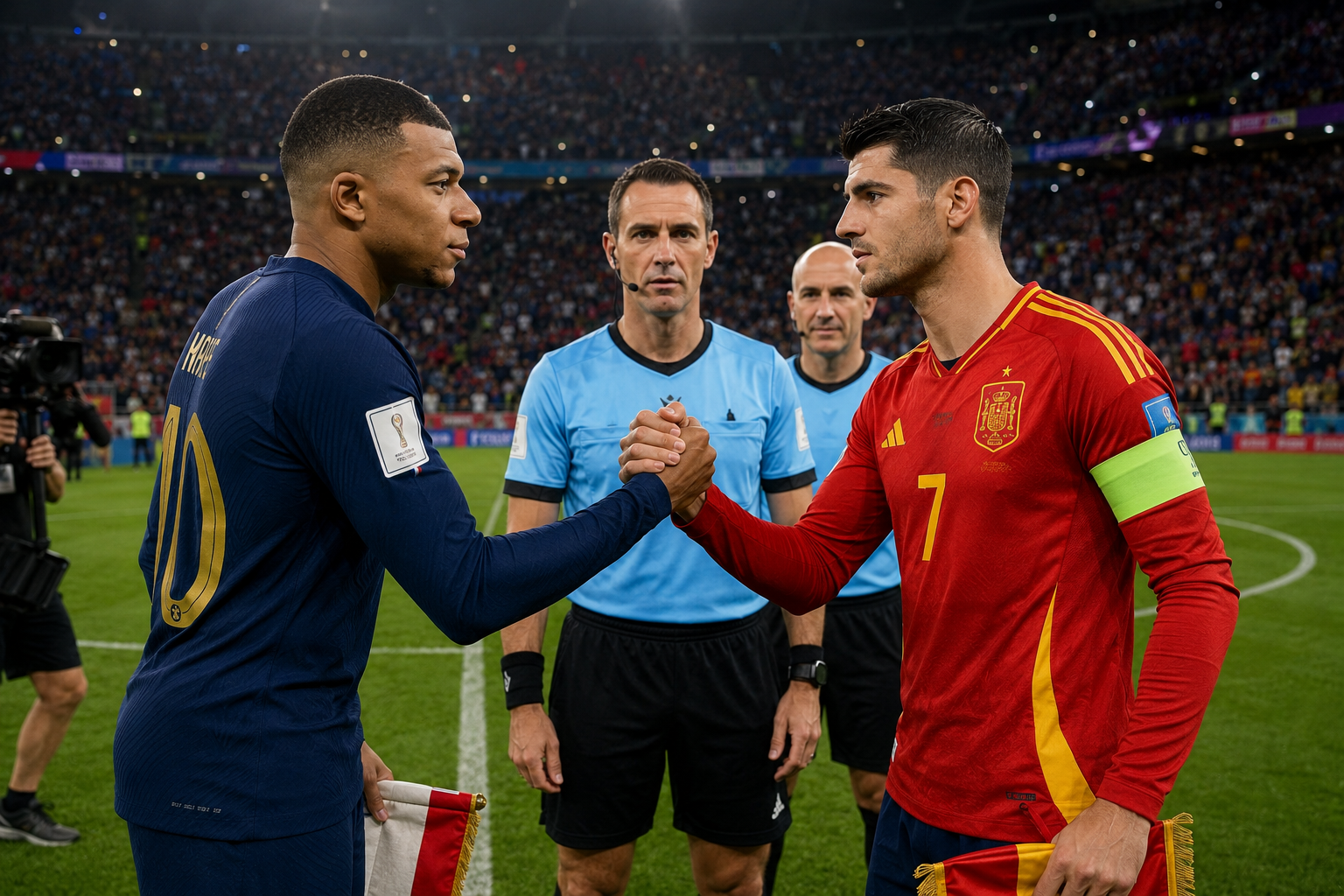 France vs Spain World Cup Semifinal before kickoff in the FIFA World Cup 2026