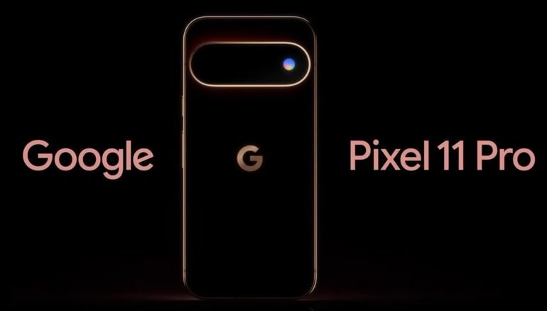 Google Pixel 11 Pro teaser showing the new Pixel Glow feature on the camera module